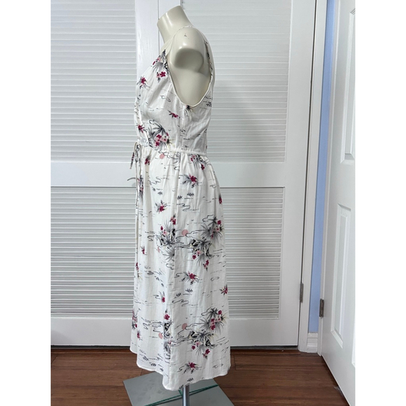 Reformation Anita Dress Tonga Print Midi Organic Cotton NWT Size M - Picture 7 of 14